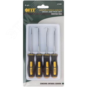 Набор монтажных захватов 4 шт, прорезиненные ручки - фото 3