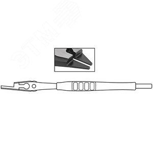 Ключ разводной ''Карат'', CrV, обточенные узкие губки, шкала, увелич.захват, прорезин.ручка 200 мм ( 39 мм ) 70202 FIT - 2