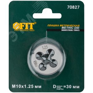 Плашка метрическая, легированная сталь М10х1.25 мм - фото 3