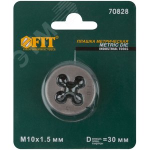 Плашка метрическая, легированная сталь М10х1.5 мм - фото 3