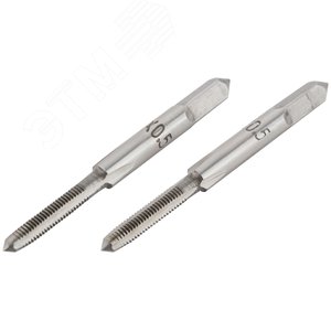 Метчики метрические, легированная сталь, набор 2 шт М3х0.5 мм - фото 2