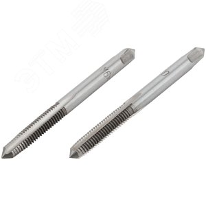 Метчики метрические, легированная сталь, набор 2 шт М6х1.0 мм - фото 2