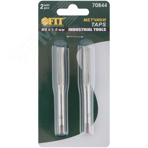 Метчики метрические, легированная сталь, набор 2 шт М8х1.0 мм - фото 3