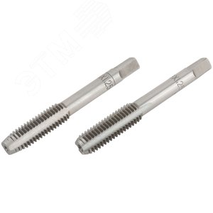 Метчики метрические, легированная сталь, набор 2 шт М8х1.25 мм - фото 2