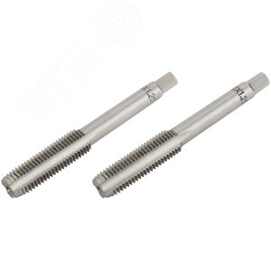 Метчики метрические, легированная сталь, набор 2 шт М10х1.25 мм - фото 2