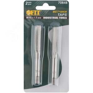 Метчики метрические, легированная сталь, набор 2 шт М10х1.5 мм - фото 3