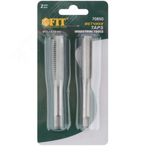 Метчики метрические, легированная сталь, набор 2 шт М12х1.75 мм - фото 3