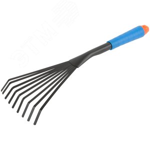 Грабельки веерные, синяя пластиковая ручка 415 мм 77060 FIT - 2
