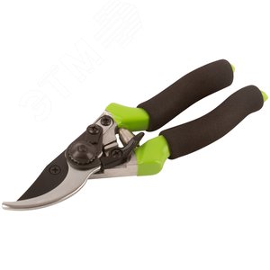 Секатор, режущие кромки внахлест, тефлон.покрытие лезвий, пластик.ручки с мягкими накладками 215 мм - фото 2