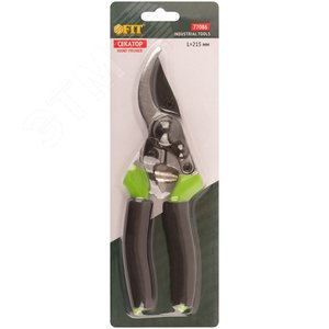 Секатор, режущие кромки внахлест, тефлон.покрытие лезвий, пластик.ручки с мягкими накладками 215 мм - фото 3