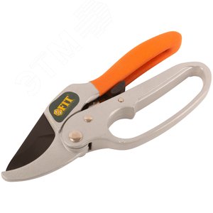 Секатор Профи, храп.механизм, режущ.кромки встык с наковальней, тефл.покр.лезвий, алюм.корпус 200 мм - фото 2