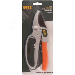 Секатор Профи, храп.механизм, режущ.кромки встык с наковальней, тефл.покр.лезвий, алюм.корпус 200 мм - фото 3