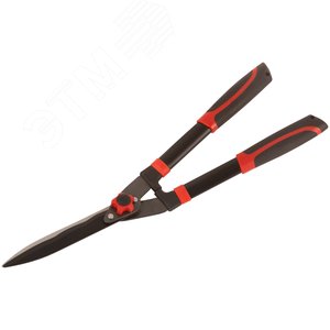 Кусторез, прямые лезвия с тефлоновым покрытием, стальные ручки с прорезиненными рукоятками 610 мм - фото 2