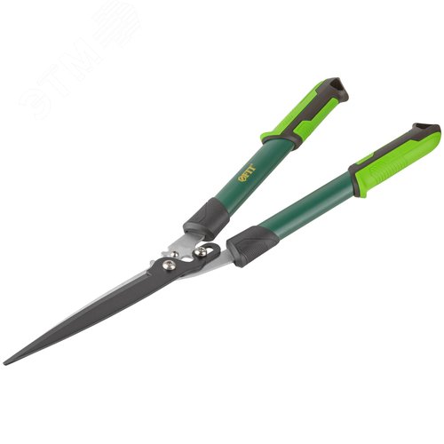 Кусторез, тефлоновое покрытие, шестеренч. передача, стальные ручки с прорезинен. рукоятками 675 мм - фото 2