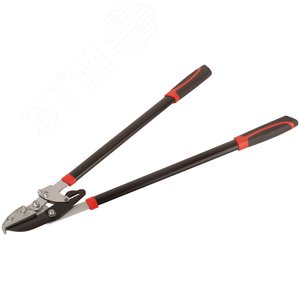 Сучкорез, лезвия 85 мм, наковальня, храповый механизм, металл.ручки с прорез.рукоятками 730 мм - фото 2