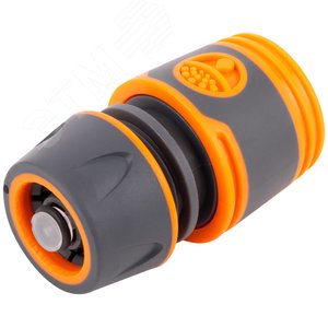 Соединитель двухкомпонентный с автостопом 1/2 - фото 1