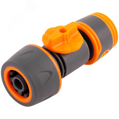 Переходник внешний 1/2 двухкомпонентный с запорным клапаном - фото 1