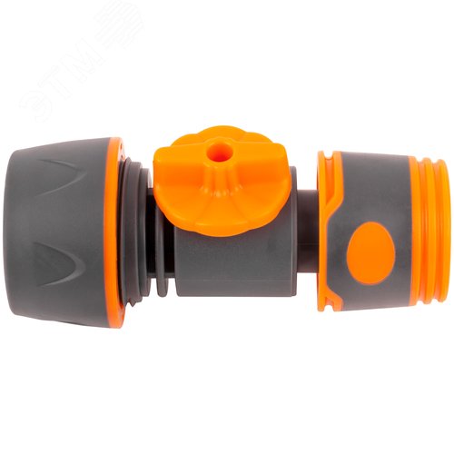 Переходник внешний 1/2 двухкомпонентный с запорным клапаном - фото 2