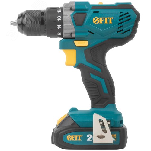 Дрель-Шуруповерт аккумуляторная 20 В, 0-400/1400 об/мин, 40 Нм, 2, Li-Ion 2,0 Ач, 1,25 ч., резиновая накладка, кейс - фото 2