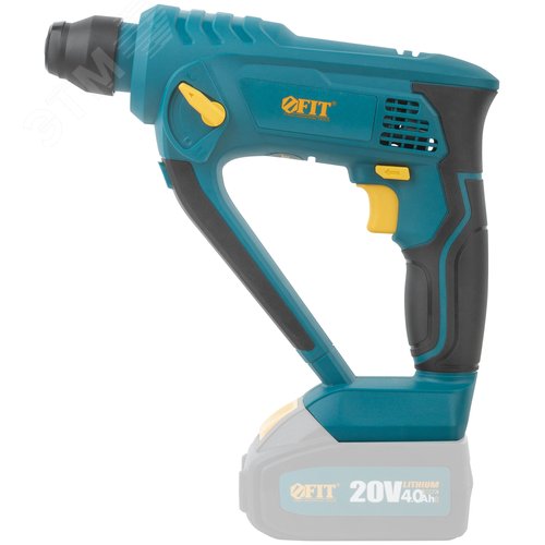 Перфоратор монтажный аккумуляторный 20 В, 0-900 об/мин, 0-5300 уд/мин, 1,5 Дж, 2 режима, SDS-PLUS, реверс, резиновая накладка, коробка - фото 2