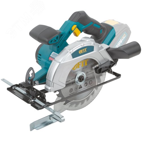 Пила дисковая циркулярная 20 В, 3800 об/мин, 165/20 мм, 2,3 кг, резиновая накладка, коробка - фото 1