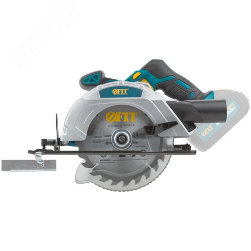 Пила дисковая циркулярная 20 В, 3800 об/мин, 165/20 мм, 2,3 кг, резиновая накладка, коробка - фото 2