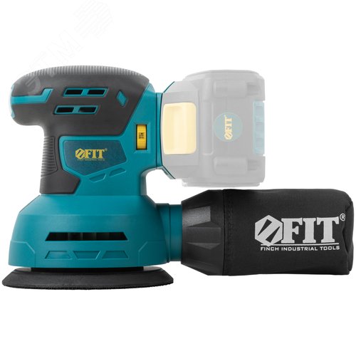 Шлифмашина Эксцентриковая Акк.,20 В, 6000-12000 об/мин, 125 мм, липучка, коробка - фото 2