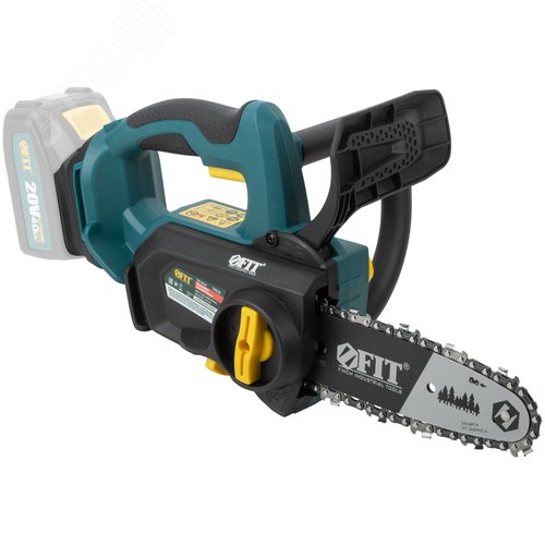 Изображение товара "Пила цепная, Бесщеточная 20В, 7 м/сек, 203 (8""), 175 мм, 33, 100 мл, рез. накл., коробка" (шт)