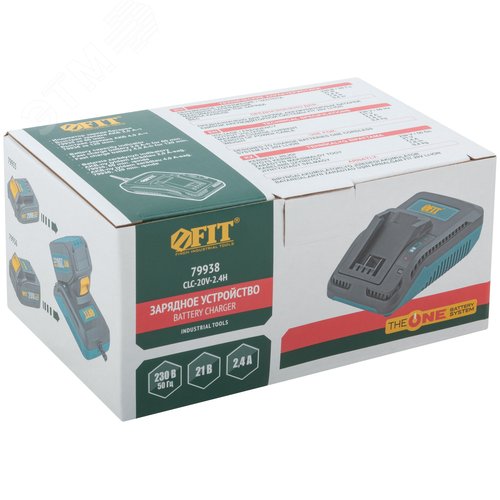 Зарядное устройство 21 В, 2,4 А, 0,4 кг, индикатор заряда, коробка - фото 3