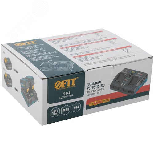 Зарядное устройство 230 В/50 Гц, 21,5 В, 2,4 А, коробка - фото 3