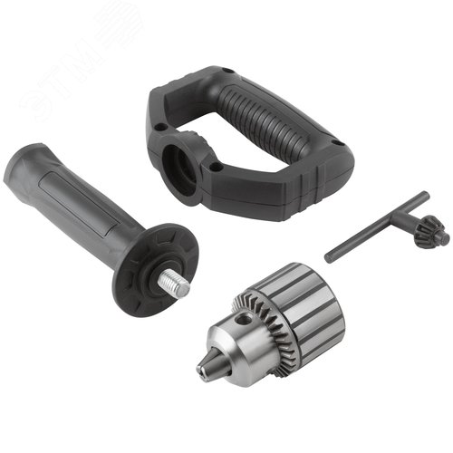 Дрель-миксер 720 Вт, 0-900 об/мин, ключевой патрон 3-16 мм, металл.корпус, рез.накл., коробка - фото 4