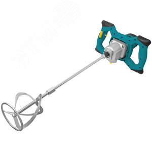 Миксер 1200 Вт, 0-580 / 0-800 об/мин, 50 Нм, 100 л, двухскоростной, металл.корпус, коробка - фото 1