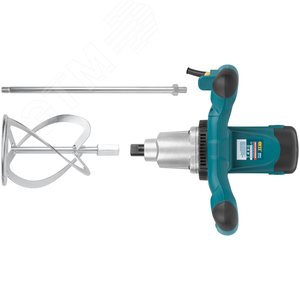 Миксер 1400 Вт, 0-580 / 0-780 об/мин, 90 Нм, 145 л, двухскоростной, металл.корпус, БС щеток, рез.накл., коробка - фото 4