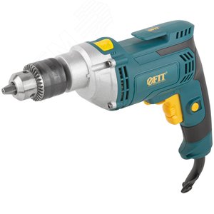 Дрель ударная 750 Вт, 0-3000 об/мин, ключевой патрон 13мм, мет. корп., рез. накл., коробка - фото 5