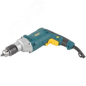 Дрель ударная 750 Вт, 0-3000 об/мин, ключевой патрон 13мм, мет. корп., рез. накл., коробка - фото 6