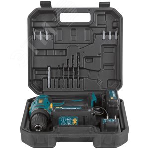 Дрель-Шуруповерт акк. 18.0 В, 0-400/1450 об/мин, 29.0 Нм, 2 (Li-Ion) 1.3 Ач, 1.5 ч., рез. накл., кейс - фото 6