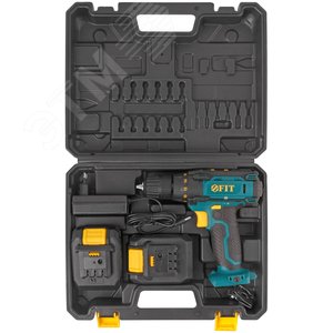 Дрель-Шуруповерт акк. 14.4 В, 0-450/1550 об/мин, 23.0 Нм, 2 (Li-Ion) 1.3 Ач, 1.5 ч., рез. накл., кейс - фото 5