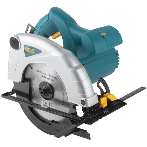 Изображение товара Пила дисковая 1000 Вт, 4800 об/мин, 165/20 мм, 2,1 кг, железная опора, коробка (шт)