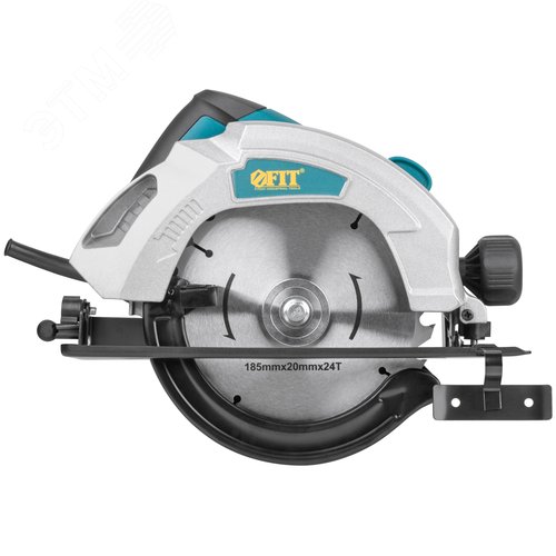 Пила дисковая 1300 Вт 4500 об/мин 185/20 мм железная опора блокировка шпинделя - фото 2