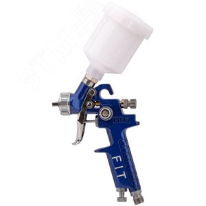 Краскопульт пневматический HVLP для точных работ, c верхним пластиковым бачком 150 мл, 0.8 мм - фото 1