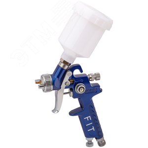 Краскопульт пневматический HVLP для точных работ, c верхним пластиковым бачком 150 мл, 0.8 мм - фото 2