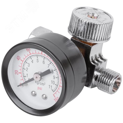 Регулятор подачи воздуха с манометром - фото 2