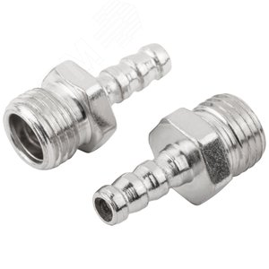 Адаптеры-соединители ''елочка''  6 мм - внешняя резьба 1/4'', 2 шт. - фото 2