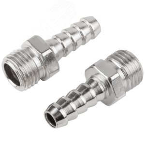 Адаптеры-соединители ''елочка''  8 мм - внешняя резьба 1/4'', 2 шт. - фото 2