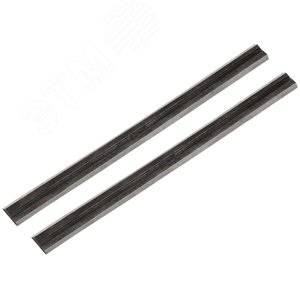 Ножи для рубанка электрического двусторонние высокоуглеродистая сталь набор 2 штуки 82х5.5 мм - фото 2