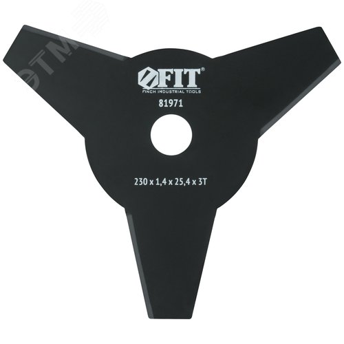 Изображение товара Нож для триммера 3 лопасти 2-х сторонние лезвия 230х25.4х3Т (шт)