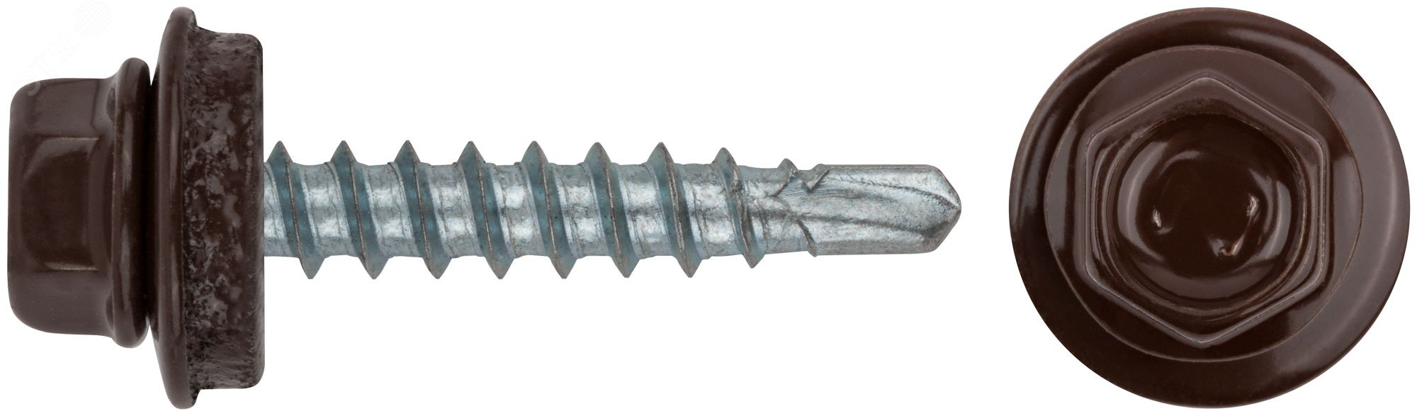 Изображение товара Шуруп кровельный 4,8х28 сверлоконечный (250шт) (упак)