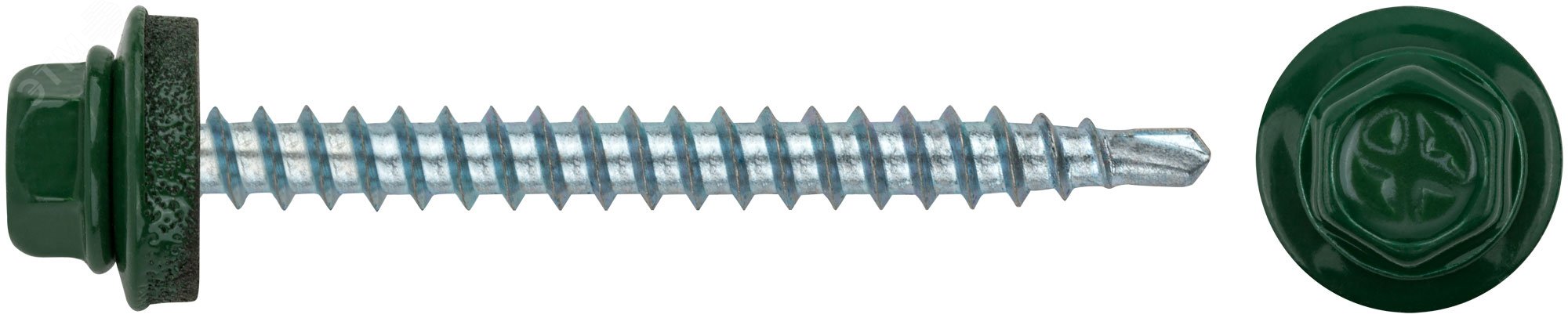 Изображение товара Шуруп кровельный 4,8х50 сверлоконечный (250шт) (упак)