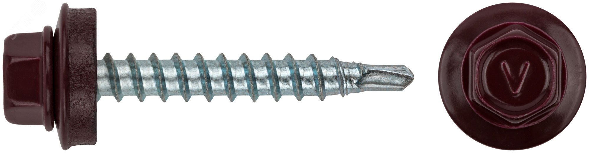 Изображение товара Шуруп кровельный 4,8х32 сверлоконечный (100шт) (упак)