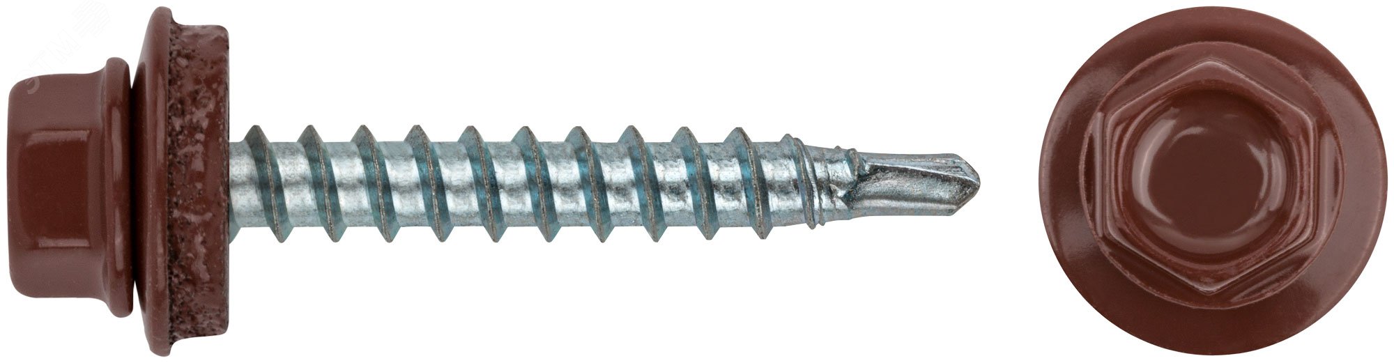 Изображение товара Шуруп кровельный 4,8х32 сверлоконечный (250шт) (упак)